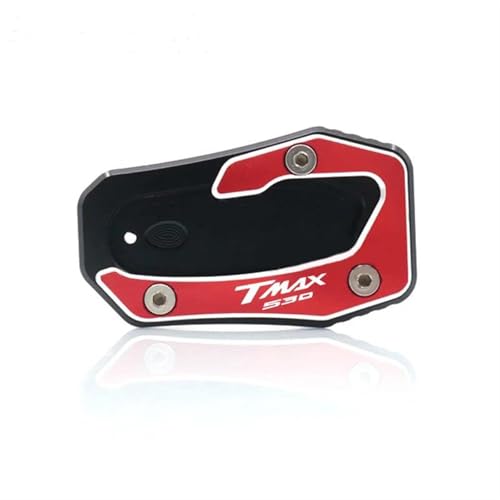 Extension de béquille latérale TMAX 530 en aluminium CNC rouge haut de gamme pour moto Yamaha