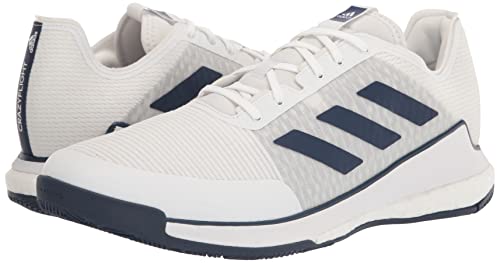 Adidas Women's Crazyflight Volleyball Shoe, White/Team Navy Blue/Team Navy Blue, 11.5 #TOP6