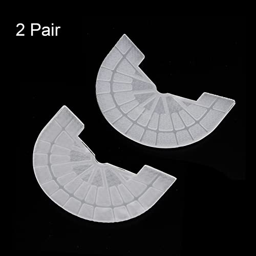 Image of HARFINGTON 2pair Shoe Sole Protector for Sneakers Size 8.5-9 Non Slip Pad Heel Plates Repair for Men and Women, Transparent