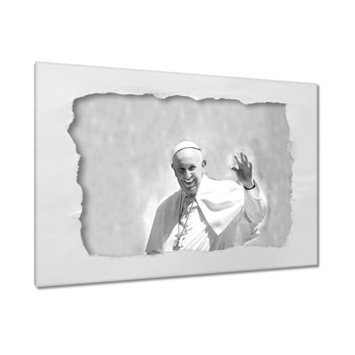 Peinture imprimée sur toile Pape François décoration murale grand format