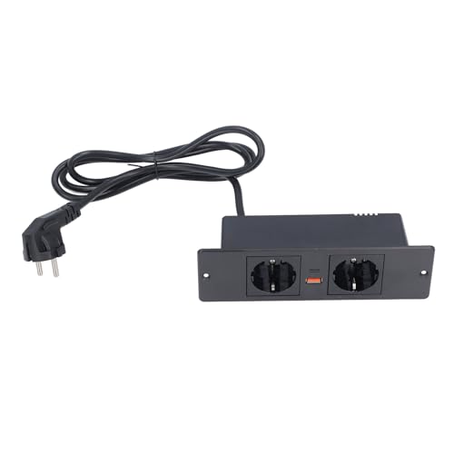 Regleta integrada UE con USB-C PD20W y puerto USB-A para escritorio 3