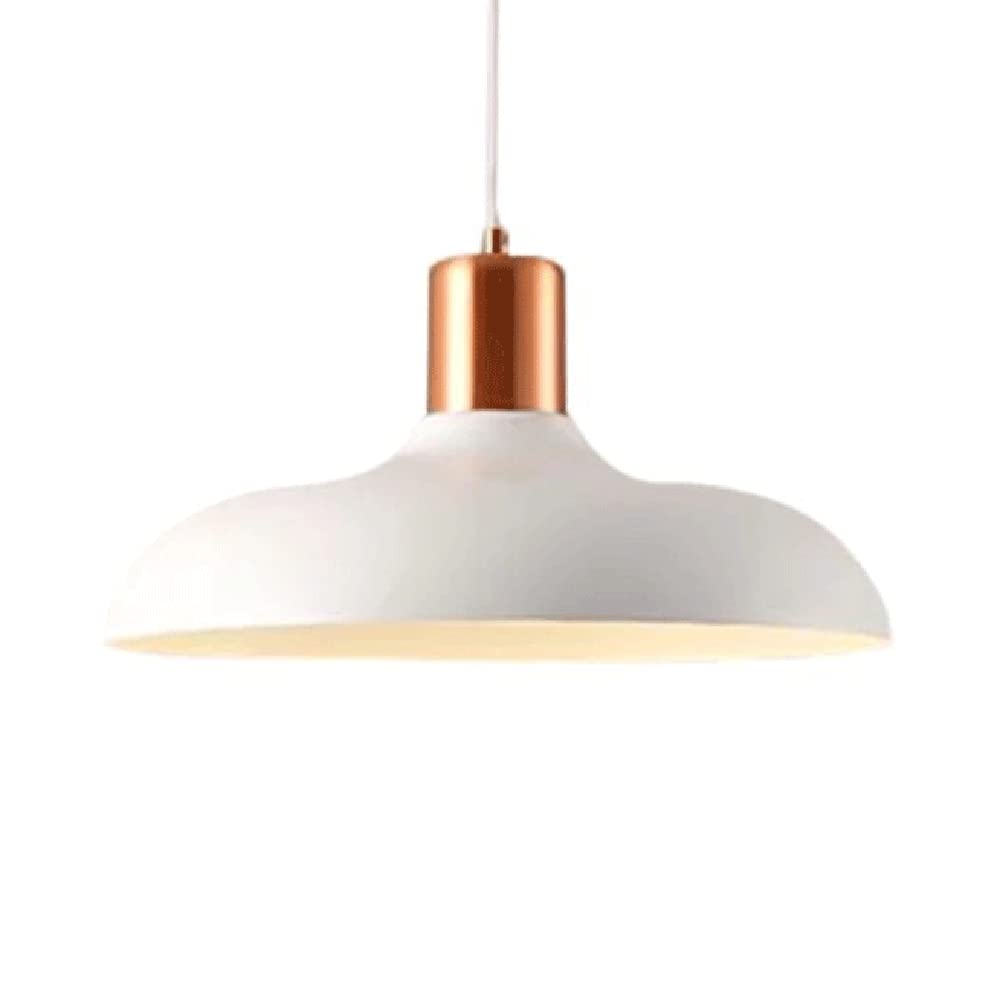Lumière suspendue industrielle blanche de 40 cm pour îlot de cuisine et bar