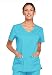 Cherokee Women's Workwear Scrubs Core Stretch V-Neck Top, Turquoise, 2X-Large