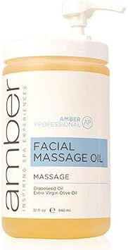 Amber Skincare Facial Massage Oil, 32 oz