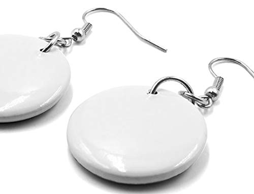 Rottweiler Dog Pet Lover 1" Button Dangle Earrings Jewelry 164546922