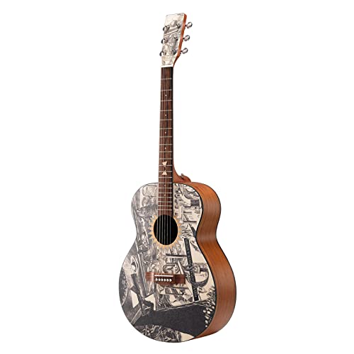 KOCAN instrument à cordes,Guitare Acoustique Placage,GENERAL SOUND Guitare acoustique plaquée 41 pouces Guitare folk pleine grandeur Dessus en bois d’épicéa Cheville tournante fermée avec sac de trans - Les Beatles, Paul McCartney, John Lennon, RIngo Starr, George Harrison KOCAN instrument à cordes,Guitare Acoustique Placage,GENERAL SOUND Guitare acoustique plaquée 41 pouces Guitare folk pleine grandeur Dessus en bois d'épicéa Cheville tournante fermée avec sac de trans