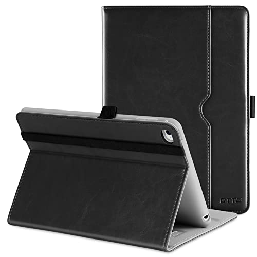 DTTO for iPad Mini 4 Case, Premium Leather Folio Stand Cover Case with Multi-Angle Viewing and Auto Wake-Sleep Function, Front Pocket for iPad Mini 4 - Black