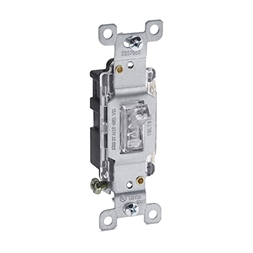 Amazoncommercial Illuminated Toggle Light Switch, 15-Pack #TOP1