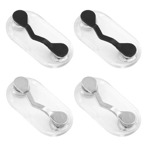 HONUTIGE 4 Pcs Magnetic Eyeglass Holder, Glasses Holder, Sunglass Holder, Name Tag ID Badge Holder Magnet Pin for Clothes for Men and Women Cover