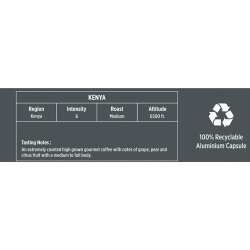 Image of Fresh Brew Co. World Coffee: Kenya | Intensity 6 | Aluminium Nespresso Compatible | Medium Roast