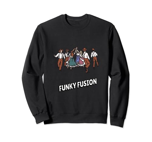 Funky Fusion Retro Funny Dancer Designs Presente Sudadera