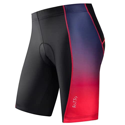 ROTTO Cuissard Velo Homme Shorts de Cyclisme Rembourré Confortable