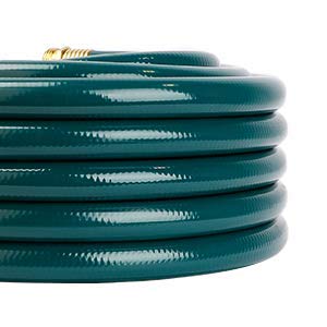 Worth Garden Short Garden Hose 3/4 In. X 25Ft. No Kink,No Leak,Heavy Duty Durable Pvc Water Hose With Brass Hose Fittings Swivel Grip,Male To Female Fittings,12 Years Warranty , Dark Green ,H065B04 #TOP1