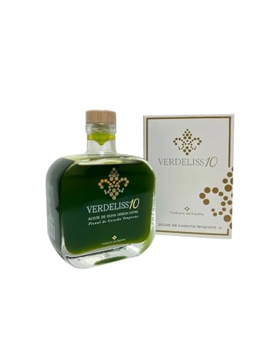 Aceite Verdeliss 10 Picual Cosecha Temprana | Botella de Aceite de Oliva Virgen Extra 500 ML con Estuche | Mejor Selección ENOVINOS