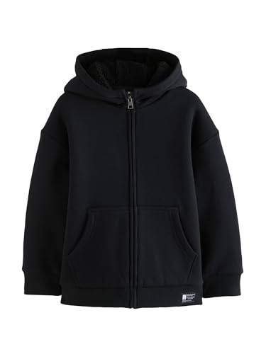 Sweat à Capuche zippé Garçon Polaire Imitation Peau de Mouton NEXT Veste Chaude