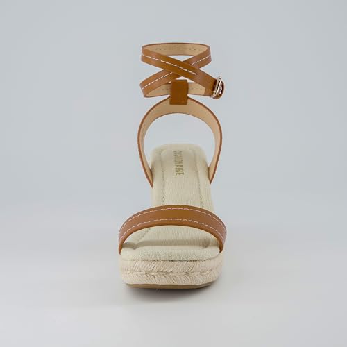 CUSHIONAIRE Women's Chico One Band Espadrille Wedge Sandal +Memory Foam3