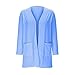 Tween Girls Cardigan Lightweight Long Sleeve Casual Open Front Oversized Sweater for Kids Cute Trendy (Blue, 7-8 Years)