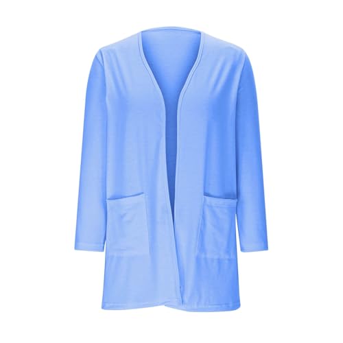 Girls Open Front Cardigan Sweaters Kids Fall Outerwear with Pockets Solid Cute Casual Loose Elegant Overcoats2