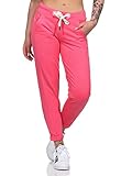 Elbsand Damen Jogginghose Brinja Sweat-Hose mit Taschen 70115 00 Pink Coral (440P) S