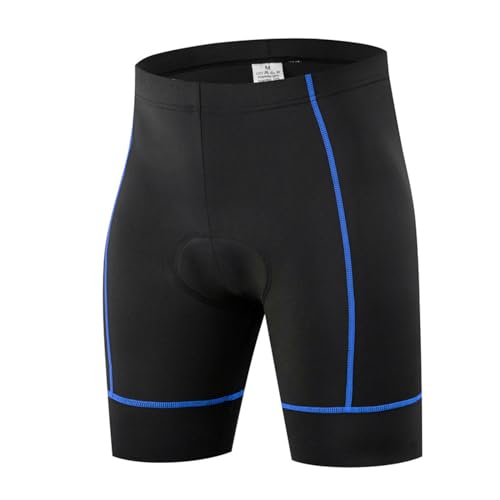 RUMAOZIA Pantalones de ciclismo para hombre con acolchado para hombre, calzoncillos de ciclismo para hombre, ropa interior de bicicleta de montaña, pantalones cortos, elásticos, transpirables, de