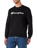 Champion Herren Legacy Classic Logo Crewneck Pullover, Schwarz, XL