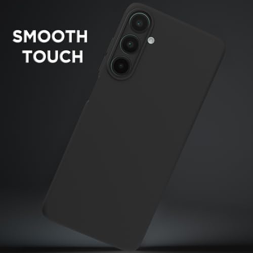 Image of Amazon Basics Back Cover for Samsung Galaxy M17 5G / A17 5G / F17 5G | Camera Protection Shockproof Soft Matte Silicone Bumper Case (Black)