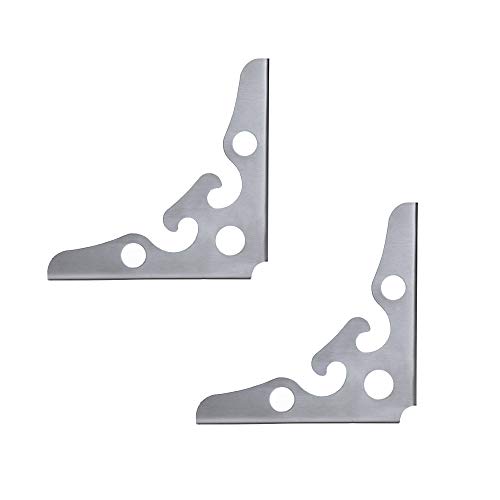 sGAQG4QG Soporte doble superior e inferior de acero inoxidable, soporte triangular, gancho, divisor de pared, ángulo recto, trípode de pared, ancho de carga 26 mm, alta resistencia ()