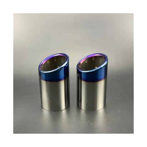 Tuyau d'échappement pour X3 F25 xDrive 28i, embouts en acier inoxydable bleu 2 pièces