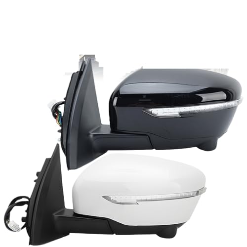 Ensemble rétroviseur latéral 13 broches blanc pour Nissan X-Trail J11 avec caméra