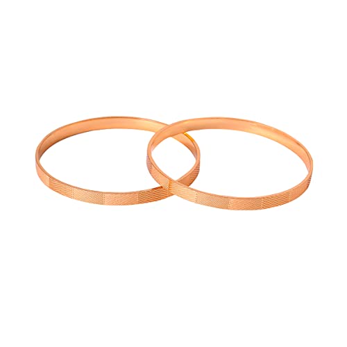 Women's Rose Gold-Plated Traditional Bangles for Celebrations