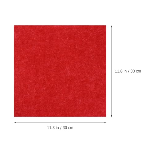 TOYANDONA 5pcs Paneles de Fieltro Aislantes Acústicos Rojo 30x30x0.9cm para Decoración de Pared, Absorción para Casa, Ktv y Estudios miniatura 2