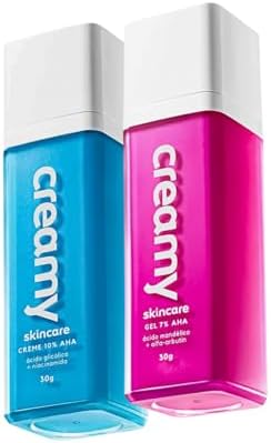 Kit Creamy Ácido Glicólico Redutor de Linhas e Ácido Mandélico Ge...