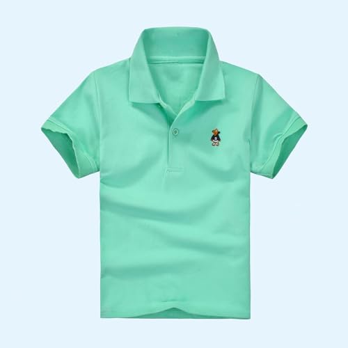 2-12T Baby Boy and Girls Polos Shirts Cute Cartoon Dog Print Short Sleeves Lapel Golf Sport Comfy T-Shirts Tops2