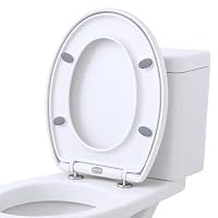 Harbour Housewares Soft Close Oval Toilet Seat Universal Quick Release