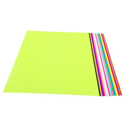 OSALADI 200 Hojas De Papel Para Póster De Origami De Colores Papel Para Manualidades Papel Plegable Papel Para Origami Papel Verde Neón Papel De Papel De Impresión Papel De