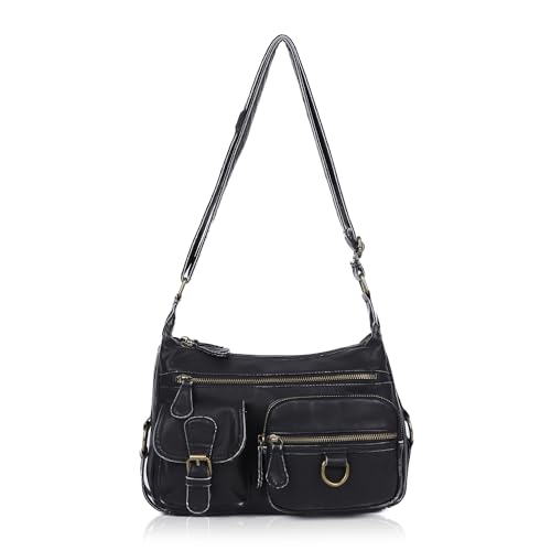 Angel Barcelo Cross body Shoulder Bag Women Soft PU Leather Purses and Handbags