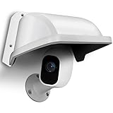 Universal Sun Rain Cover Shield, Backup Camera Rain Shield, Surveillance Camera Cover, Outdoor Security Camera Cover, Weatherproof Camera Shield, White Video Camera Cover