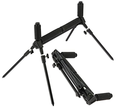 DNA Leisure Fishing Pole Roller Rest 4 Adjustable Legs Foam Folding Match Carp Coarse Tackle