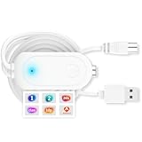 Amplificador de Señal Antena TV – Booster DVB-T/T2 HD 4K – Alimentación por USB 1m + Cable Coaxial 0.3m – Compatible con Antenas de TV Interior y Exterior