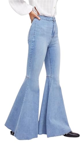 Free People Just Float On Flare Bell Bottom Jeans in Bermondsey Blue Size 26