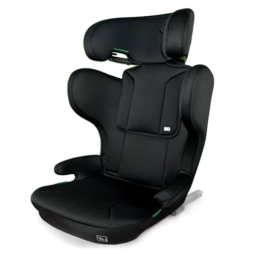 Asalvo KIPLING Silla de Auto I-Size, Instalación Isofix y Top Tether, Silla de coche bebé, Reposacabezas regulable, Plegable, Protección impactos laterales, de 80 a 150 cm, Negro