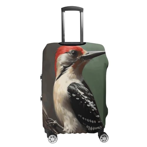 Woodpecker Printed Luggage Cover Protector, Fits 18-32 Inch Luggage4