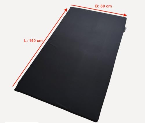 BCSHome | 2-teiliges Reise-Set Reisetopper und Nackenkissen | Matratzenauflage aus Viscoschaum | Nackenkissen und Topper für Unterwegs | Ergonomic Pillow Mattress Topper