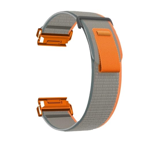 SRMVRNKNNK �i�C�����N�C�b�N�����[�X�X�g���b�v Fit For Garmin Fit For Fenix5 5XPlus 6 6XPro Fit For Instinct2 �E�H�b�`�o���h�ɓK��(Orange gary,Quick fit 22m