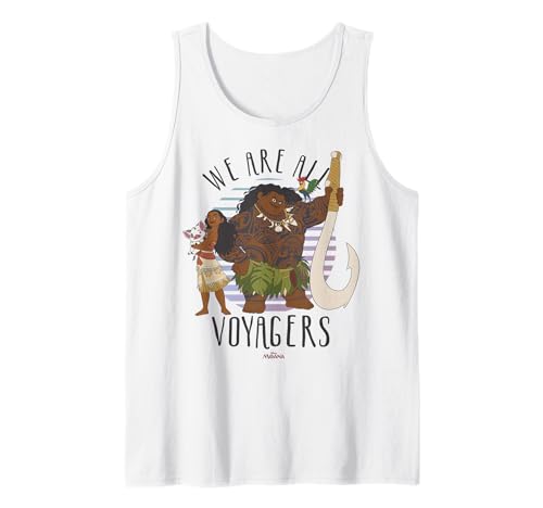Disney Moana Pua Maui Hei Hei We Are All Voyagers Tank Top