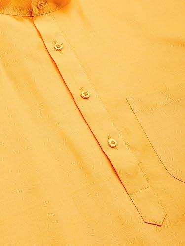 Image of Jompers Men's Cotton Regular Fit Solid Kurtas