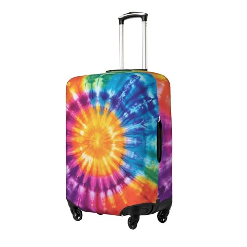 Colorful Tie Dye Print Travel Luggage Cover Elastic Baggage Protector Fits 29-32 Inch Luggage2