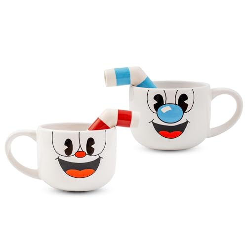 Set de 2 tazas cerámicas Cuphead & Mugman 24oz miniatura 1