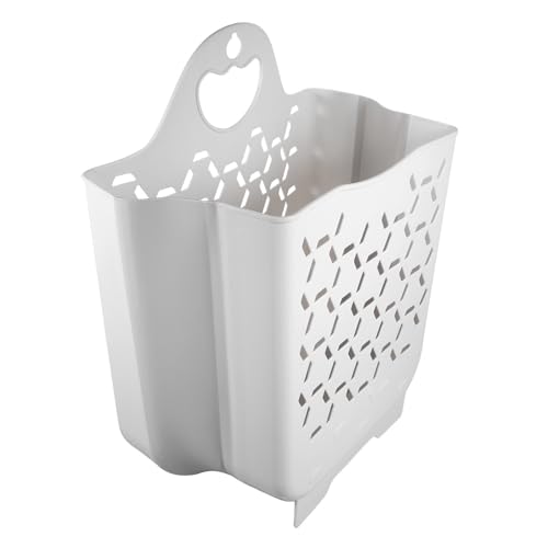 Panier à linge mural PP blanc grand volume pour optimiser l'espace