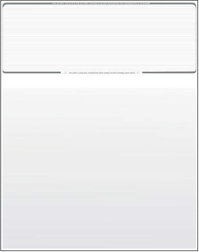 Compuchecks Check on Top Blank Check Paper - 100 Pack, Quick-Books & Laser Printer Compatible - Security Business Checks with Voucher - 8.5" x 11"